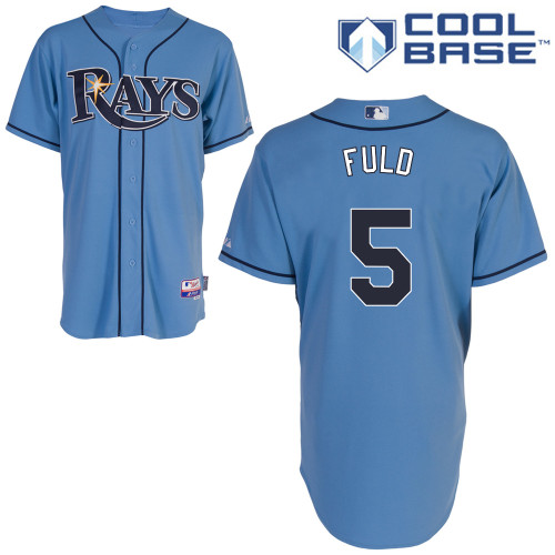 Best sale Tampa Bay Rays 5 Sam Fuld Light BLue Cool Base MLB Jersey Baseball MLB Jerseys